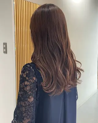 ロング デザインパーマ/ 艶カラー/ボブのヘアスタイル