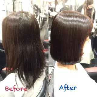 ミディアム カラー Annon プライベートサロンのヘアスタイル