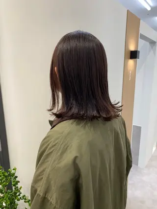 セミロング カラー GO TODAY神戸三宮所属・あ きのヘアスタイル