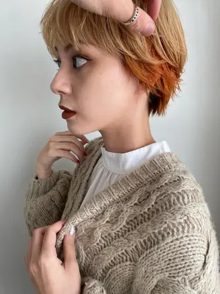 ショート 髪質改善/縮毛矯正/ 透明感カラーYUMAのヘアスタイル