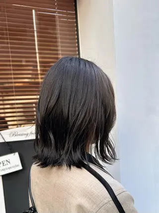 ミディアム カラー 髪質改善/縮毛矯正 ボブ/Ryuseiのヘアスタイル