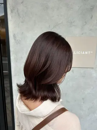 ミディアム カラー 髪質・頭皮改善専門 stylist中井のヘアスタイル