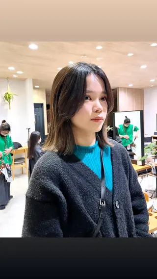 ショート 産休中です 艶カラー♡オカのヘアスタイル