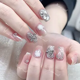 ネイル 長いだし/スカルプ/ パラシェルN.oneのネイルデザイン