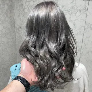 ミディアム カラー パーマ ヘアアレンジ メンズ キッズ ネイル マツエク・マツパ 髪質改善🇰🇷 レイヤーカット/梅田のヘアスタイル