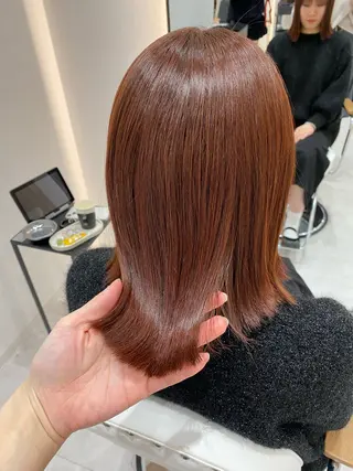 ミディアム 艶髪・透明感カラー・ 韓国ヘア・Yuriのヘアスタイル