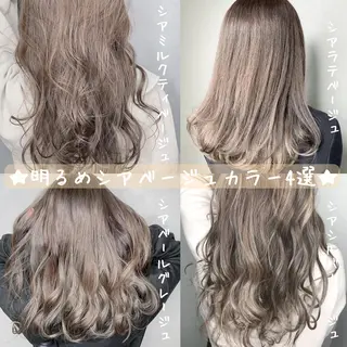 セミロング カラー パーマ ヘアアレンジ ネイル マツエク・マツパ 新宿駅近♡友達とOK 🦋W -ワット -のヘアスタイル