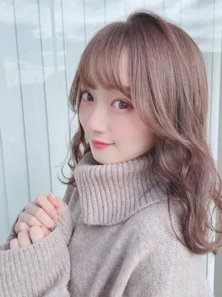 セミロング カラー 池袋髪質改善 タニグチのヘアスタイル