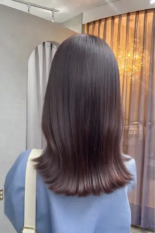 セミロング ゆうな/レイヤー 髪質改善のヘアスタイル