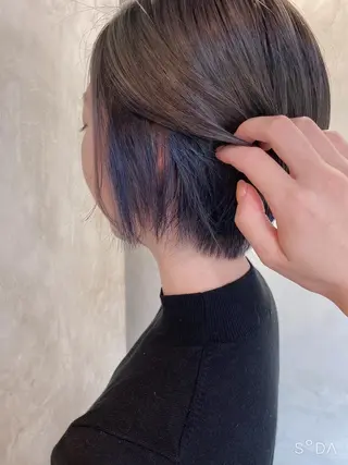 ショート カラー ヘアアレンジ stylist/蛯谷 珠里のヘアスタイル