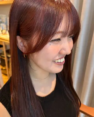 ロング カラー 杉村 未来のヘアスタイル