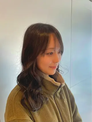 セミロング 🕊️小顔カット 暖色系🍒/偉楓のヘアスタイル