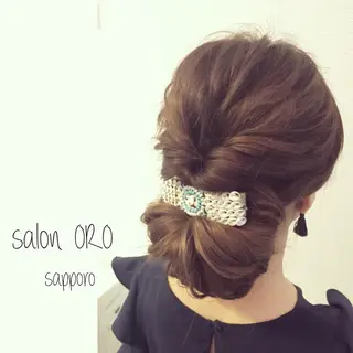 ロング ヘアアレンジ 平川 友希子のヘアスタイル