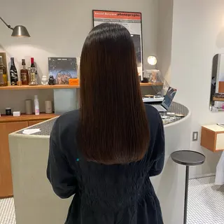 ロング パーマ 酸性縮毛矯正/ ホッタケイシのヘアスタイル