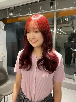 カラー 渡辺春衣 ♡デザインカラーのヘアスタイル