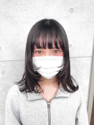 セミロング カラー ヘアアレンジ フウト/メンズカット /メンズパーマのヘアスタイル