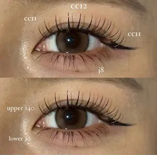 マツエク・マツパ NORA hinataのマツエク・マツパデザイン