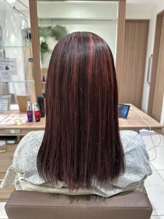 セミロング ハイトーン募集中 💜✝️荒川優輝のヘアスタイル