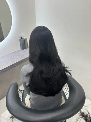 ロング 田中沙樹/韓国ヘア/ 束感まつげ/梅田のマツエク・マツパデザイン