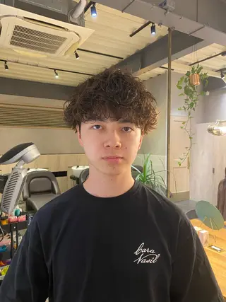 ミディアム メンズパーマ特化/ 町田甲陽✨のヘアスタイル