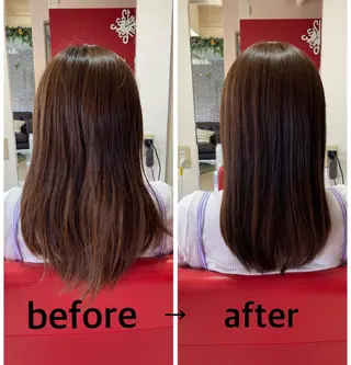 セミロング ルーチェ【luce】ヘアリゾート宝塚歌劇前店所属・岸本 友子のヘアスタイル