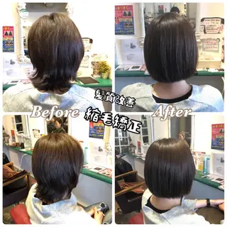 ミディアム 本田 智美のヘアスタイル