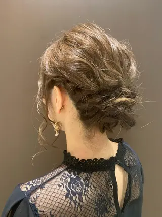 ヘアアレンジ きむえり/髪質改善 /セット/カラーのヘアスタイル