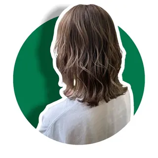 ミディアム GATE.所属・GATE. staffのヘアスタイル