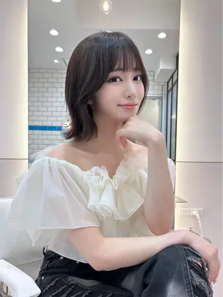 ショート ボブ/レイヤーボブ/ 髪質改善/梶川 夏季のヘアスタイル