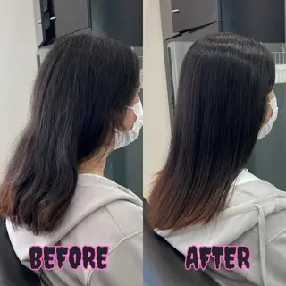 ロング YASU🍎CUT 赤系カラー/ヘアケアのヘアスタイル