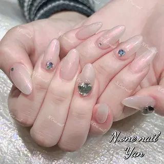 ネイル 長いだし/スカルプ/ パラシェルN.oneのネイルデザイン