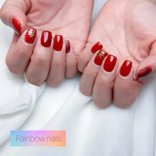 ネイル Rainbow nailsくろちゃんのネイルデザイン