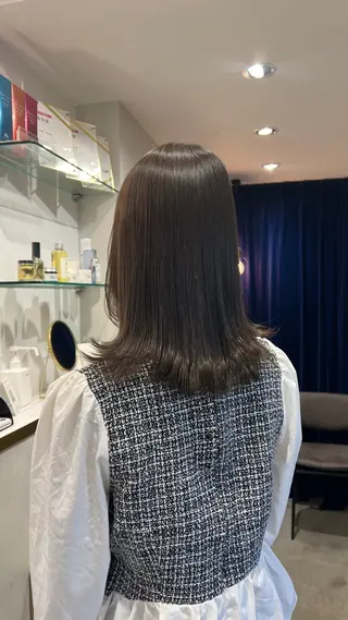 ミディアム り おのヘアスタイル