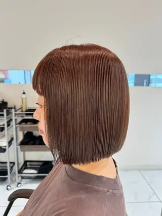 ミディアム 八木 菜美のヘアスタイル