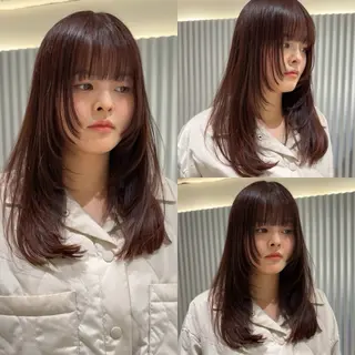 ロング ୨୧柔らかいカラー nozomi ୨୧のヘアスタイル