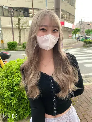 ロング _WHITE難波店[アンダーバーホワイト]所属・艶カラー/髪質改善 /韓国風/中村嘉秀のヘアスタイル