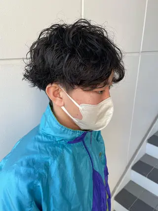 ショート パーマ メンズ 辻堂メンズ特化 YU-YAのヘアスタイル
