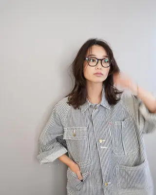 ミディアム カラー THE DAY所属・AKI HASHIMOTOのヘアスタイル