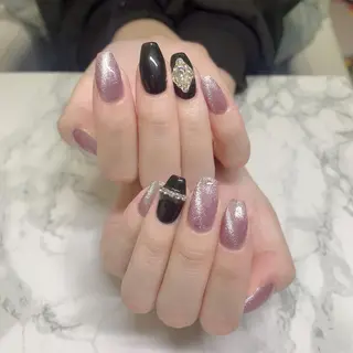 ネイル はな💎ネイル ワンホン、長さ出しのネイルデザイン