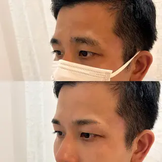 メンズ アイブロウ salon peacockのマツエク・マツパデザイン