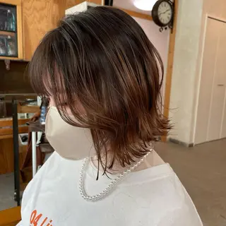 ミディアム 🌼RIKA🌼レデ ィース専門💖のヘアスタイル