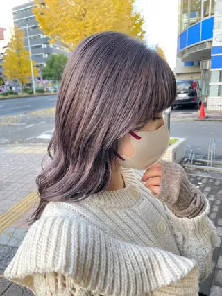 セミロング カラー 髪質改善🌱 高橋みなみのヘアスタイル