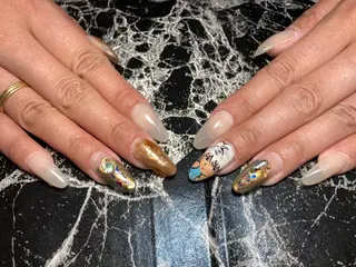 セミロング ネイル ✴︎ Delightのネイルデザイン