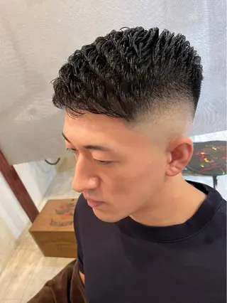 ショート パーマ メンズ THIRDPLACE 《練習モデル募集》のヘアスタイル