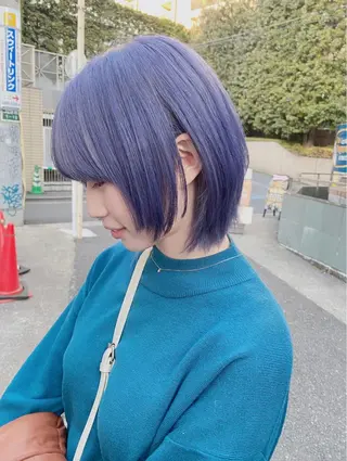 ショート カラー ヘアアレンジ 🌷FUKA🌷 まろやかハイトーンのヘアスタイル