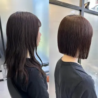 ショート SALOWIN心斎橋Suite店所属・洗っても取れない 髪質改善|OJIROのヘアスタイル