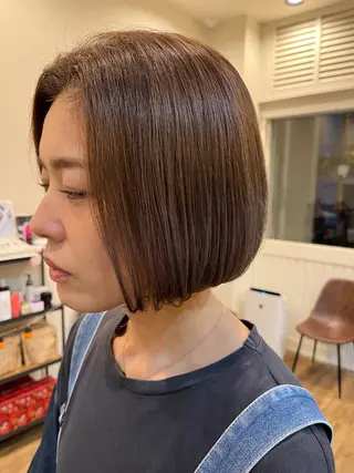 ミディアム 暖色＊ベージュ ＊くらたあやかのヘアスタイル