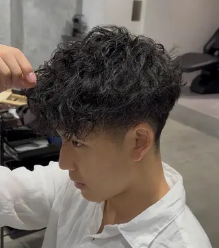 ショート パーマ ANNDER所属・遠藤惟斗/自由が丘/ 透明感カラー/パーマのヘアスタイル