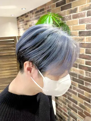 メンズ ブリーチ／ 髪質改善／ＲＹＯのヘアスタイル