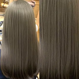 ロング カラー 👑髪質改善wカラー /ハイトーン/アユカのヘアスタイル